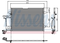 HLADNJAK KLIME AUDI A4 I 16+18-24-26-28-19TDI 8D026