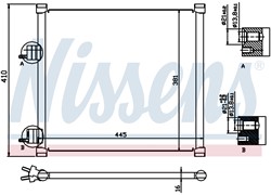 HLADNJAK KLIME FORD KA 98-08 BENZIN (40X38)