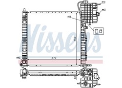 HLADNJAK VODE ORGINAL MB VITO/BENZ D/TD/CDI AC+/- ORG