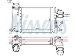 HLADNJAK INTERCOLERA MEGAN 015- 1,6 NISSAN QUASHAI 014-