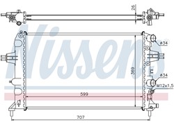HLADNJAK VODE OPEL ASTRA G 1,6 BENZ TWINPORT