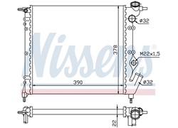 HLADNJAK VODE 1.2-1.4CC 8V(39X38) REN CLIO 90-