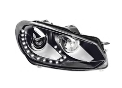 FAR VW GOLF VI 08-012 DX CRNO/KROM XENON S LED POZICIJOM