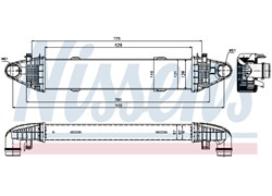 INTERCOLER MERC W204 1,6 1,8 2,1