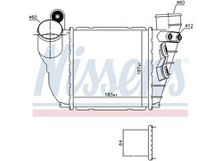 HLADNJAK INTERCOLERA GOLF IV 18,3X19X6,5  12MM