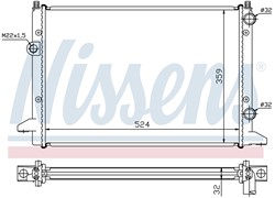 HLADNJAK VODE PASSAT 4 TDI 525X377X34