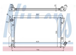 HLADNJAK VODE TOYOTA CORILA 1,4D4D 04-