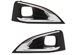 OKVIR MAGLENKE PEUGEOT 3008 017- SET DX+LX CRNI S KROMOM