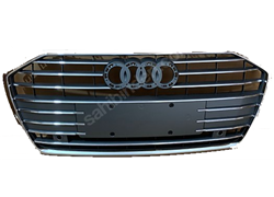 MASKA AUDI A6 C8 S-LINE 019- ZA SENZ. CRNA/SJAJNA S KROMOM