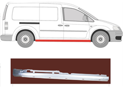 PRAG VW CADDY 04- DX PRODUŽENI ZA ČETVERA VRATA