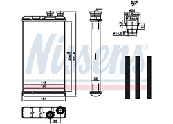 HLADNJAK KABINE AUDI A4 015- (250X150X32)