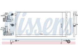 HLADNJAK KLIME VOLVO V90 16- BENZIN-DIZEL (720X344X16)