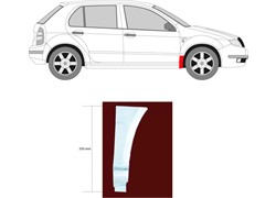 DONJI DIO BLATOBRANA ŠKODA FABIA 98- DX