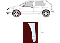 DONJI DIO BLATOBRANA ŠKODA FABIA 98- LX