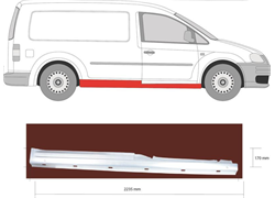 PRAG VW CADDY 04- DX PRODUŽENI ZA DVOJA VRATA