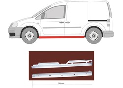 PRAG VW CADDY 04- DX ZA VOZILO S KLIZNIM VRATIMA