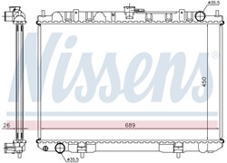 HLADNJAK VODE NISSAN X-TRAIL 01 68703 2,2D AC+/- TÜV KVALITET