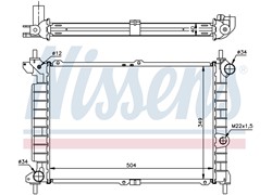 HLADNJAK VODE OPEL ASTRA 91 17TD AC+/-