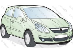 ŠAJBA OPEL CORSA 06-