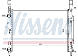 HLADNJAK VODE REN KANGOO 1,5DCI 08-