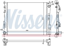 HLADNJAK VODE REN TWINGO 07-  1.2BZ-1.5DCI +A/C (49X40)