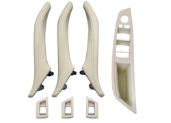 RUKOHVAT VRATA UNUTARNJI BMW F10 010- BEŽ 7 DIJELOVA S KOŽOM