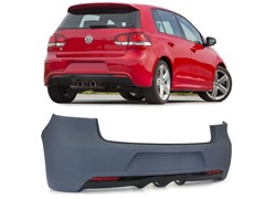 BRANIK ZAD VW GOLF VI R20 08-S SPOJLEROM S DVA ISPUHA NA SREDINI