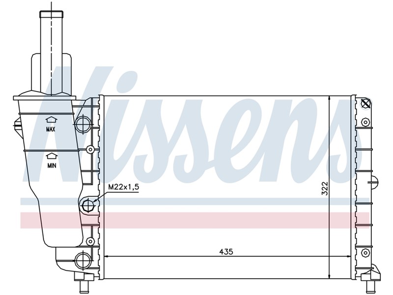 HLADNJAK VODE FIAT PUNTO 1,55