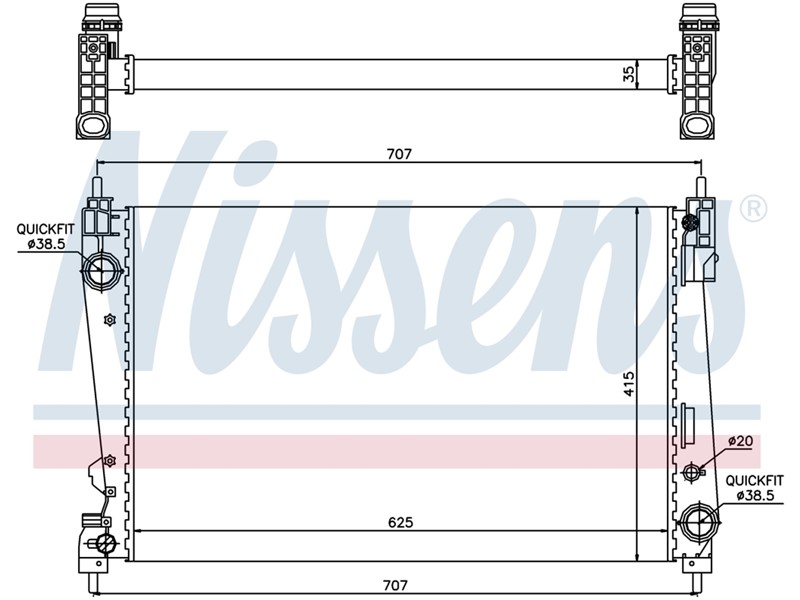 HLADNJAK VODE OPEL CORSA D 61916 1,3DTI/1,6-16V