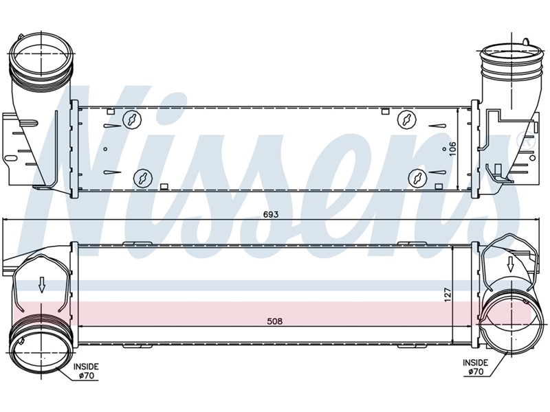 HLADNJAK INTERCOLERA BMW 1 E90 X1 09-