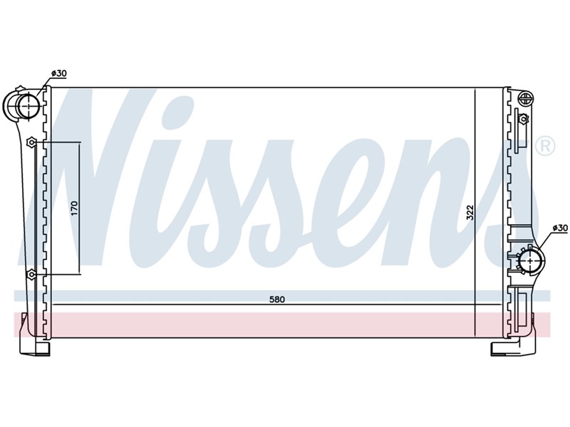 HLADNJAK VODE FIAT PUNTO II 1,3MJT AC+