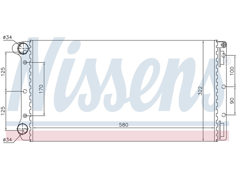 HLADNJAK VODE FIAT PUNTO II 1,2/1,9D/1,9JTD