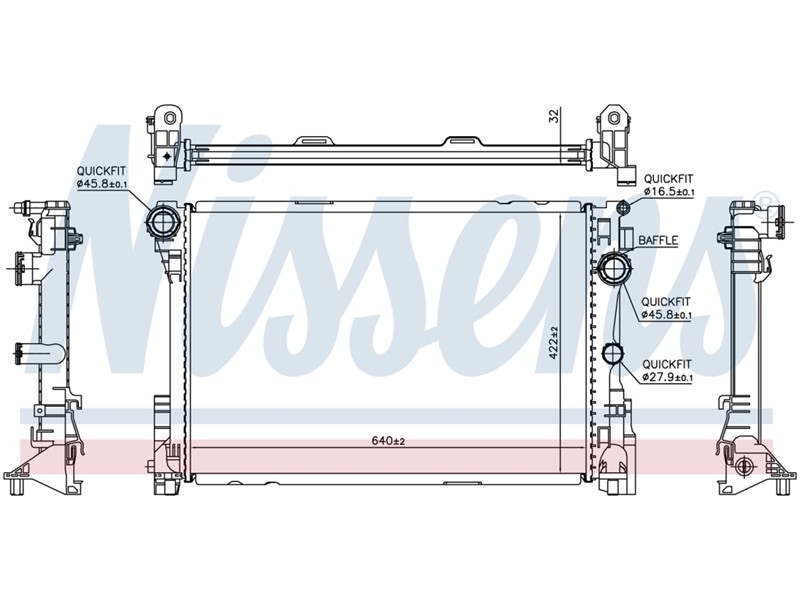 HLADNJAK VODE MERC W204 180 200