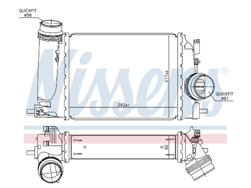 HLADNJAK INTERCCOLERA REN MEGAN 016- 1,5 DCI KADJAR, QUASHAI