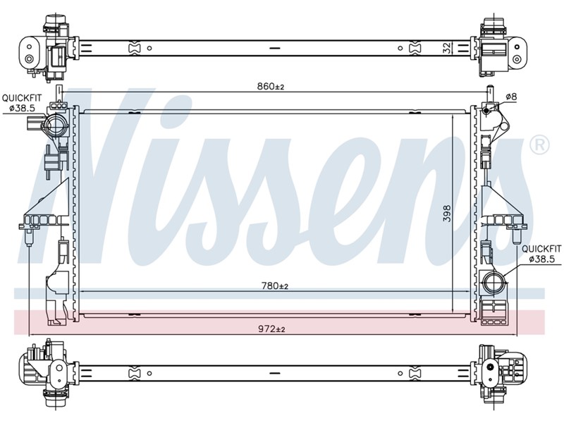 HLADNJAK VODE CIT JUMPER PG BOXER 06- 2,0 BLUE HDI TÜV-AHE