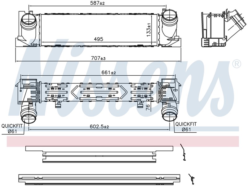 HLAD INTERC.BMW  F20  F30 1.4-1.6-1.8-2.0(495X133X80)