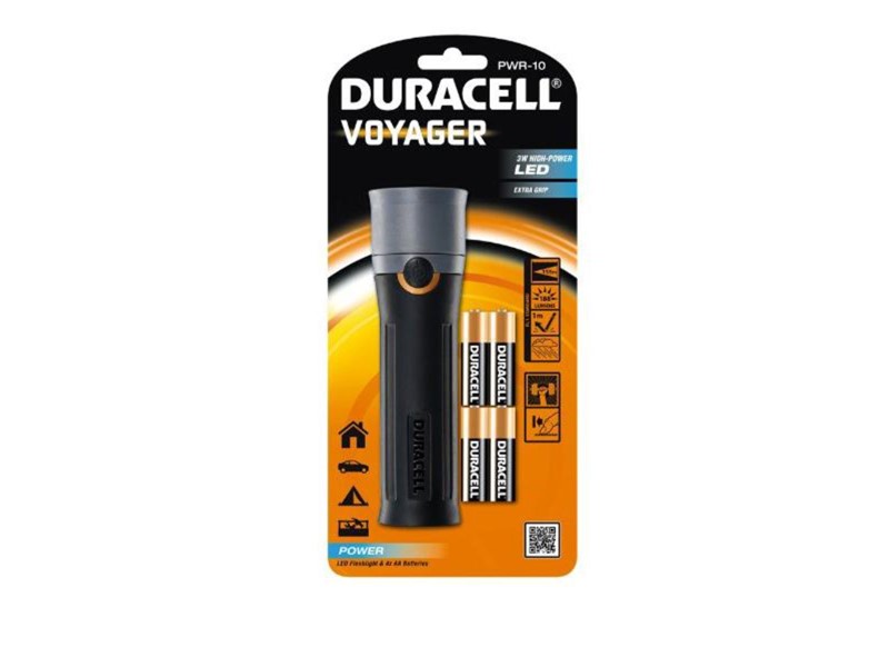 DURACELL LED SVJETILJKA VOYAGER POWER PWR-10 1X LED 4 KOM AA BA