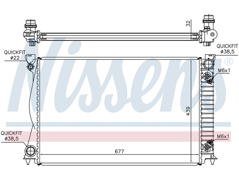 HLADNJAK VODE AUDI A6 IV 2,7V6 TDI 24V TÜV -AHE