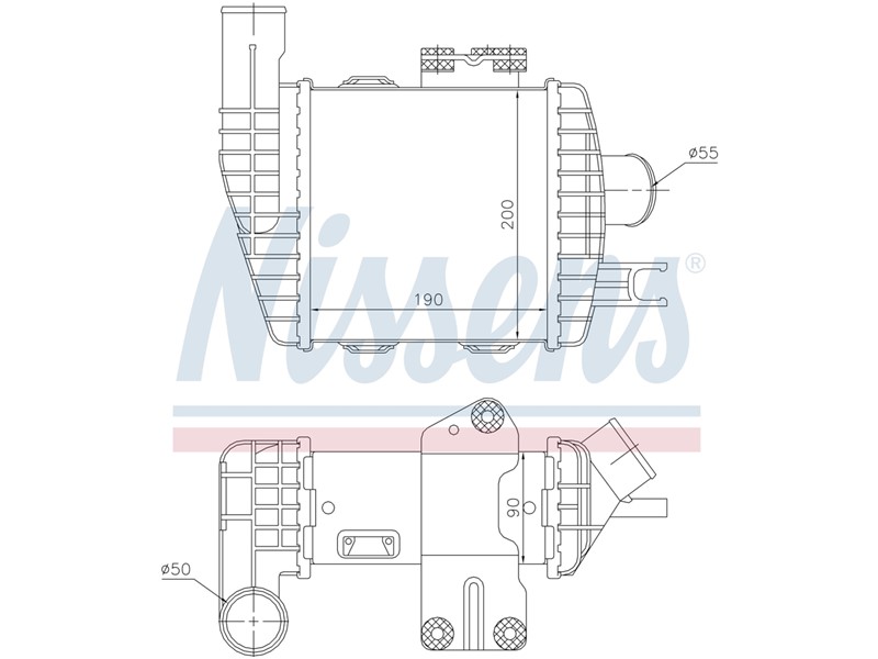 HLADNJAK INTERCOLERA HYUNDAI TUSCON 2,0CRDI 04-01