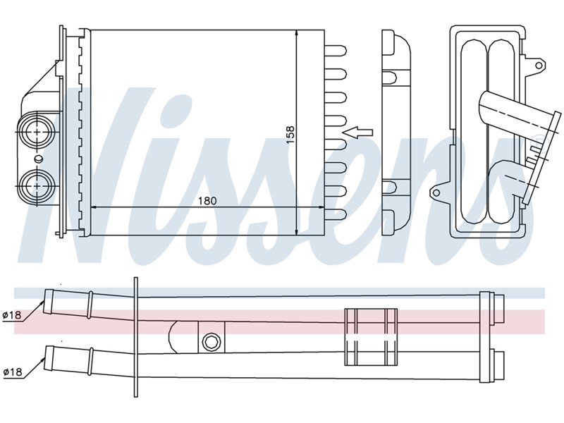 HLADNJAK GRIJANJA FIAT 500 07- FIAT PANDA 06-