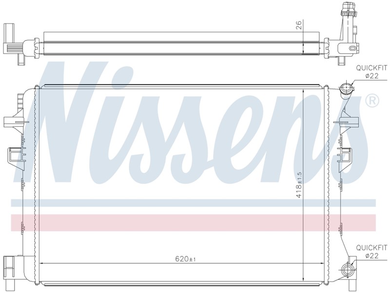 HLADNJAK AFTERCOLER VW GOLF PASSAT AUDI 012-