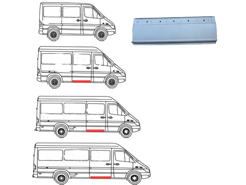 DONJI DIO BOČNE STRANE MERC SPRINTER 06- DX MODEL BEZ KLIZNIH VR