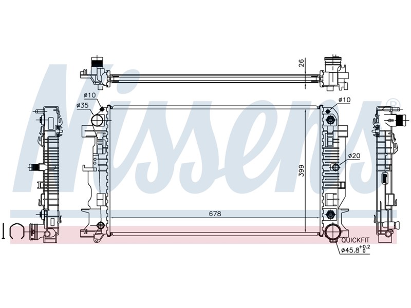 HLADNJAK VODE MERCEDES SPRINTER AUT 3,5 2,2 3,0 D