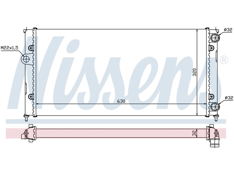 HLADNJAK VODE VW GOLF III 1,6 1,8 2,0 1,9