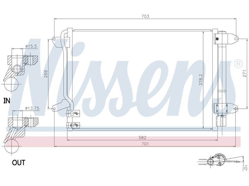 HLADNJAK KLIME NEW BETTLE VW JETTA 010-