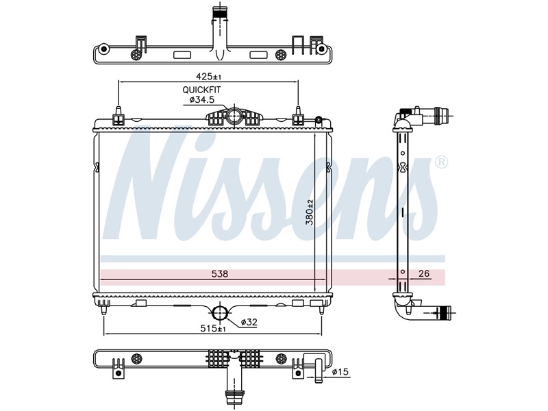 HLADNJAK VODE PG 508 011-015  1,6BL HDI