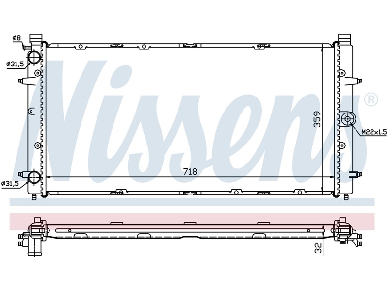 HLADNJAK VODE VW TRANSPORTER T4 1991-