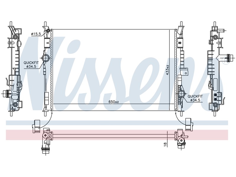 HLADNJAK VODE PEUGEOT 308 013- C4 PICASSO 014-