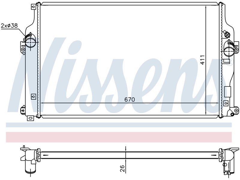 HLADNJAK VODE TOYOTA RAV 4 2,2D 05-