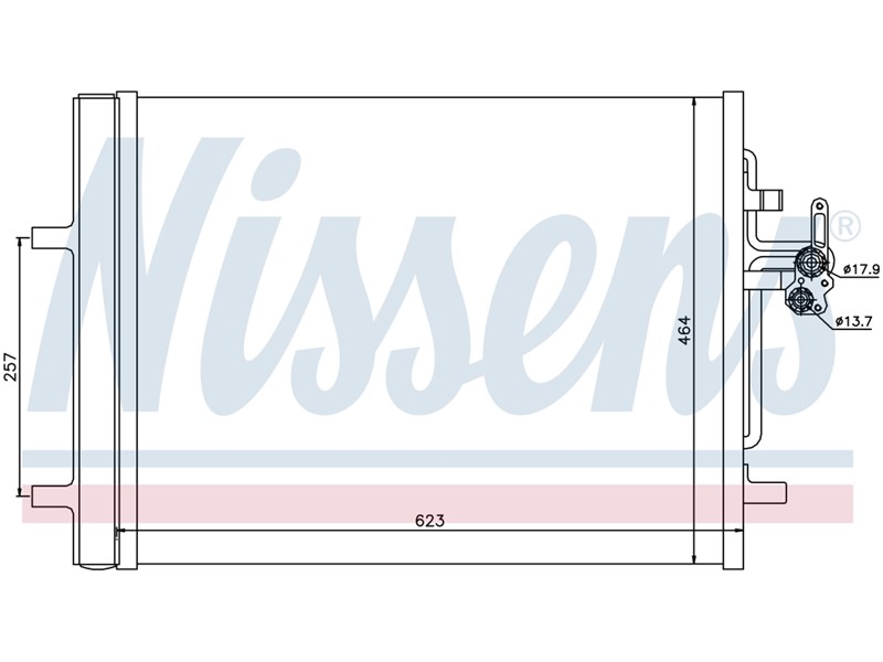 HLADNJAK KLIME VOLVO S60/V60 10-131.6/2.0 D2(2.0 D3(D4204T9)